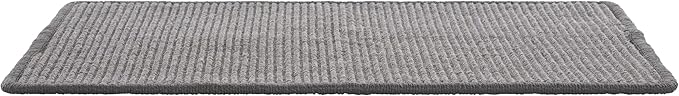 SAFAVIEH Cat Scratch Mat Pad Collection, 9" x 14", Gray, Boucle Weave, Velcro & Slip Resistant Backing