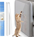 Cat Furniture Scratch Protector, Self-Adhesive Transparent Tape, Clear Scratch Guard for Sofa, Door & Furniture Protection (45x300cm)
