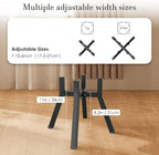 Dog Bowl Stand for Medium & Large Dogs, Adjustable Width 7-10.6" Raised Dog Food Stand, 11 inch Tall Elevated Single Holder, Black (Bowl Not Included)