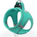 Joytale Small Dog Harness, Breathable Mesh Step-in Vest, Reflective Soft Padded Harnesses for Medium Dogs, Teal, XL