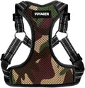 Best Pet Supplies Voyager Adjustable Step-in Flex Breathable Mesh Dog Harness for Small Medium Large Dogs (Army/Black Trim), L
