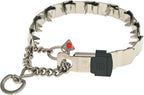 Herm Sprenger NeckTech Sport Dog Training Prong Collar with ClicLock Buckle on The Side No-Pull Collar with Swivel D-Ring Made in Germany (Stainless Steel, 19in (Neck Size up to 16in))