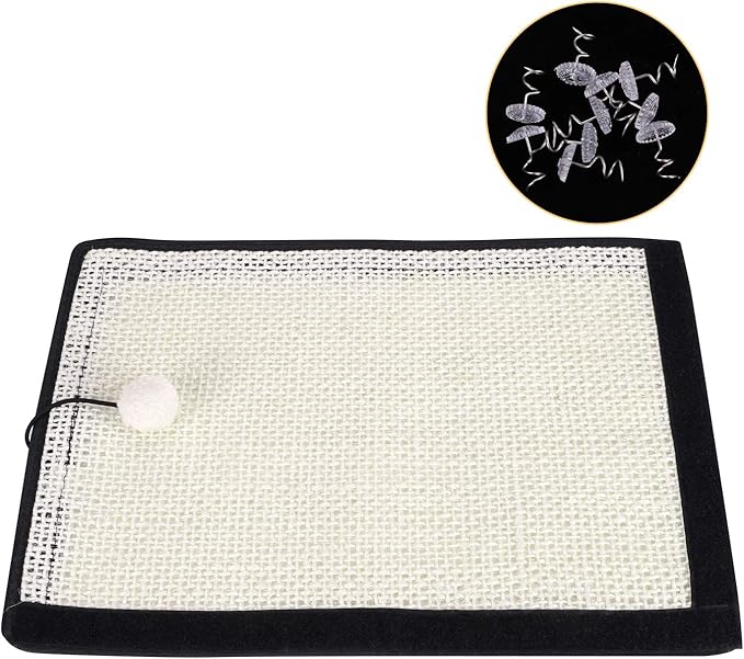 Cat Scratcher Mat Natural Sisal Scratch Couch Cover Furniture Protector Scratching Mat for Sofa Cat Scratch Pad Rug for Grinding