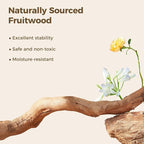 Wood Flower Cat Tree, Modern Cat Tower with Real Wood Branches, Luxury Boho Furniture with Scratching Post and 2 Perches, Cat Climbing Tower for Indoor Cats, Cloud White
