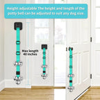COOYOO Dog Doorbells, Adjustable Potty Training Dog Bells, Upgraded for Training Your Puppy The Easy Way, Premium Quality Housetraining Hanging Bell-5 Extra Large Loud 1.5 DoorBells
