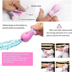 Yanniwani Cat Scratch Cover & Boots for Cats, Adjustable Bathing Gloves (Pink)