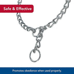 Coastal Pet Titan Chain Training Dog Collar - Durable Metal Choke Collar for Dog Training - Argon-Welded, Chrome Chain - 2 mm x 16"