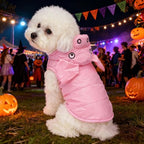 FLAdorepet Pink Pig Dog Costume,Halloween Holiday Pet Dog Piglet Outfits,Winter Coat Snowsuit Clothes for for Small Medium Large Dogs (Pig, XL)