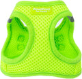 Downtown Pet Supply Step in Dog Harness for Small Dogs No Pull, Large, Atomic Yellow - Adjustable Harness with Padded Mesh Fabric and Reflective Trim - Buckle Strap Harness for Dogs