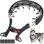 CBBPET Dog Prong Collar, Adjustable Dog Training Collar with Quick Release Buckle for Small Medium Large Dogs