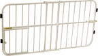 Carlson 24-38" Lil Tuffy Expandable Metal Dog Gate for Doorways, Indoor Pet Gate with Small Pet Door, No-Drill Pressure Mount, White