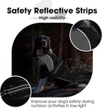 Nanaki Warm Fleece Lined Winter Coat Jacket Vest For Dogs, Waterproof Reflective Dog Snowsuit With Leash Hole, Furry Collar Medium Puppy Coat for Outdoor Walking Hunting, Easy On Pet Snowsuit Black XL