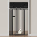 Snagle Paw Extra Tall Cat Gate with Acrylic Top Panel，30-40.6" Wide Adjustable Pet Gates, Pressure Mounted, No-Drill Easy Install,Tall Cat Gate for Doorways,Stairs,Kitchen 71",Black