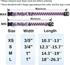 Reflective Martingale Dog Collar with Buckle Soft Nylon Geometric Patterns Pet Collars for Medium Dogs (Argyle, M)