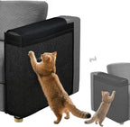 Reversible Cat Scratch Couch Protector Made of Natural Sisal for Ultimate Furniture Protection,Couch Protector from Cat Claws,Couch Corner Cat Scratcher, Universal Fit Both Sides(Black,1-Pack)