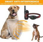 2 in 1 Dog Shock Collar - Bark Collar with Remote, w/3 Remote Training Modes, Beep, Vibration 1300Ft Dog Training Collar for for Small Medium Large Dogs (Red)