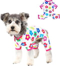 Dog Pajamas Spring Summer Dog Clothes for Small Medium Dogs Girl Boy Cute Soft Puppy Pjs Clothes Doggie Onesies Cat Pet Jammies Outfit (Rose,2XL)