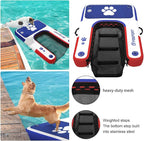 FBSPORT Inflatable Dog Boat Ramp Floating Dock Water Ladder for Pool, Boat, Non-Slip EVA Floating Ladder Pool Ramp for Dog Up to 220 LBs, Safe & Easy Access