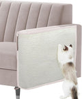 Cat Scratch Sofa Protector,27.6" L*19.6" W Cat Scratch Furniture Protector Pad Couch Arm Sheild with Natural Sisal for Protecting Couch Sofa Chair Furniture（Beige/Left Handed