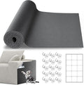 Cat Scratch Furniture Protector, 78.7"x15.8" Cat Scratching Mat, Trimmable Self-Adhesive Cats Claws Scratch Pads, DIY Carpet Mat Replacement for Cats Tree, Cats Wall Shelves, Dark Grey