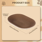 Càt Scràtcher Cardboard, Raised Edge Design, 1 Piece, Large Cat Scratcher Cardboard, Oval Indoor Cat Scratcher Bed, Blends with Home Decor, for Small Large Kitten Play Sleep Outdoor Home Living Room