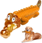 Dog Toy for Aggressive Chewers – Dog Chew Toy for Small&Medium & Large Dogs, Tough Dog Toy for Boredom & Anxiety Relief（Orange）