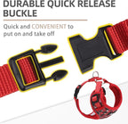 PUPTECK Christmas Small Dog Harness and Leash Set, No Pull Adjustable Puppy Cat Harness, Reflective Soft Mesh Pet Vest Small Sized, Checkered, M