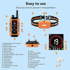 Shock Collar for Dogs (5–150Lbs) 4400FT IPX7 Waterproof Dog Training Collar with Remote Control 5 Training Modes Rechargeable Electric Dog Collar with Light, E collar for Puppy Small Medium Large Dogs