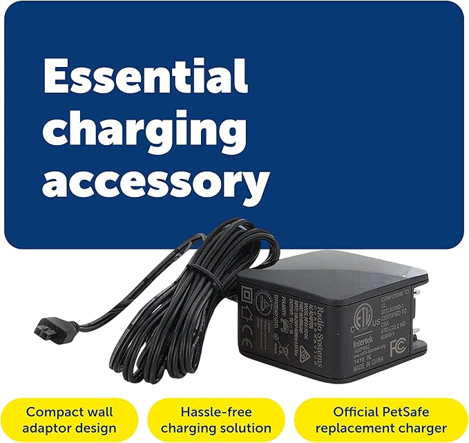 PetSafe Smart Dog Remote Trainer Adaptor - Replacement Wall Charger for PDT00-15748 Collar - Compact Direct Plug-in Adaptor - Durable Reliable Power Accessory