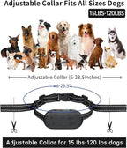 Dog Training Collar with Remote, Waterproof IPX7 E Collar for Dogs, Beep and Vibration Modes, Safe and Humane Training, 2000FT Range, Rechargeable, Fits Small Medium Large Dogs 15–120 lbs (Gray)