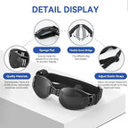 PETLESO Dog Goggles Large Breeds, UV Protection Dog Sunglasses, Outdoor Activities Hiking/Camping Windproof Adjustable Doggy Glasses for Medium to Large Pet Eyewear