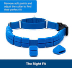 PetSafe Soft Point Training Collar - Comfortable No-Pull Adjustable Quick-Release Collar with Removable Soft Rubber Points - Pain-Free Training for Better Leash Manners - Medium - Blue