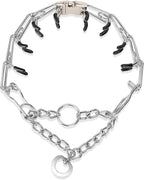 Adjustable Pinch Dog Training Collar Quick Release Buckle with Two Extra Links for Large Dogs