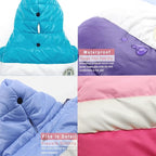 Dog Vest Winter Coat for Small Dogs Boy Girls, Dog Down Jackets Puppy Hoodie Sweatshirt Doggie Hoodie Coat Winter Clothes Pet Hooded Coat Apparel for Chihuahua in Cold Weather,Pink XXL