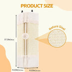 Wall Corner Cat Scratcher for Indoor Cats- Wall Mounted Sisal Scratching Pad with Hanging Ball - Vertical Corner Wall Mount Scratch Panel, Protector for Wall Corner