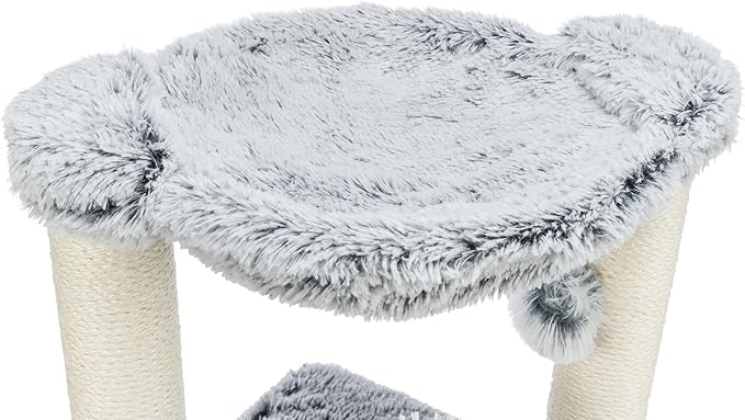 TRIXIE Adra Cat Tree with Brush, Scratching Posts, Hammock, Dangling Cat Toy