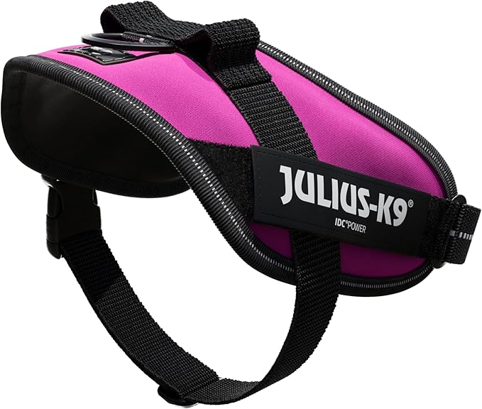 Julius-K9, 16IDC-DPN-M, IDC Powerharness, Dog Harness, Size: Mini, Dark Pink