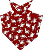 JXGZSO 1 Piece Silly Goose Triangle Dog Bandana Meme Goose Duck Merchandise (Silly Goose D red)