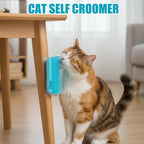 4 Pack Cat Face Scratcher, cat Corner Brush, 16 Adhesive Strips and 16 Screws for Easy Installation, Soft Silicone Material for Comfortable Grooming, Ideal for Furniture and Wall Corners