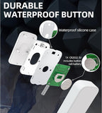 Wireless Doorbell 1200 feet Waterproof Door Bell with Flash LED Light 36 Melodies 4 Volume Levels (2 Receivers& 1 Touch Button, White JSIEEM)