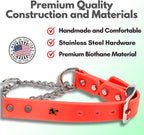 Martingale Collar for Dogs, Biothane, Stainless Steel Hardware, No Pull, Made in The USA, Professional Grade, Small, Orange
