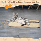 2 Pack Sisal Door Cat Scratching Mat Double Use Hanging Scratcher Wall Floor Mount Cat Scratch Mat Kitty Scratching Pad for Indoor Kitten with Hemp Rope, 7.87"x19.69"(Regular,Natural)