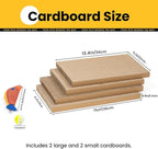 Cat Scratcher Box with 4 Scratching Pads&2 Separate Cardboard Boxes,2-in-1 Cardboard Cat Scratch for Multiple Kitten Interactive Play,Gradient(Ball & Fish Catnip Toy Included)