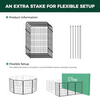 FXW Homeplus Unleashed Indoor Dog Playpen - Stress-Free and Safe Play, Heavy Duty 40 Inch 4 Panels Dog Pen for Medium and Large Dogs, Black│Patented