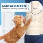 Cat Tree 36 Inch Cat Tower for Indoor Cats with Scratching Post,Padded Perch,Hanging Toys for Kittens & Adult Cats,Beige (Navy Blue)