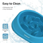 2PCS Anti-Choking Slow Feeder Dog Bowls Small Size Dog, Slow Feeder Cat Bowl, Supplies and Puzzle for Pet