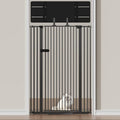 Snagle Paw Extra Tall Cat Gate with Acrylic Top Panel，30-40.6" Wide Adjustable Pet Gates, Pressure Mounted, No-Drill Easy Install,Tall Cat Gate for Doorways,Stairs,Kitchen 77"