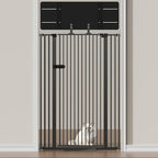 Snagle Paw Extra Tall Cat Gate with Acrylic Top Panel，30-40.6" Wide Adjustable Pet Gates, Pressure Mounted, No-Drill Easy Install,Tall Cat Gate for Doorways,Stairs,Kitchen 77"