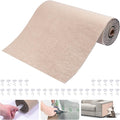 Large Cat Scratching Mat, 118"x15.8" Self-Adhesive Cat Scratch Furniture Protector, Trimmable DIY Cat Wall Climbing Carpet, Cat Couch Protector, Cat Scratching Pad Replacement (Khaki, 30 Nails)