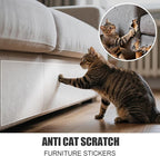 Extra Wide Cat Scratch Guard Tape, 200'' x 8.2'' Clear Anti Scratch Tape for Furniture, Single Sided Protective Film to Stop Cats & Dogs Scratching Sofa, Door, Walls, Car Interiors